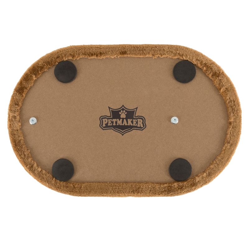 PETMAKER 3 Tier Cat Tree Condo with Scratching Posts Brown/Tan