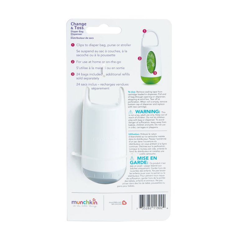 Munchkin Arm & Hammer Diaper Bag Dispenser & Bags - Colors May Vary