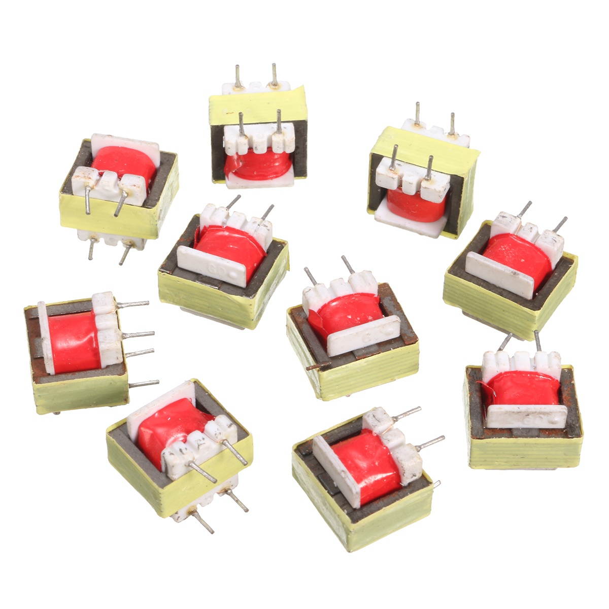 50pcs 1300 : 8 Ohm Audio Transformer EE14 Transformateur Audio POS Transformador