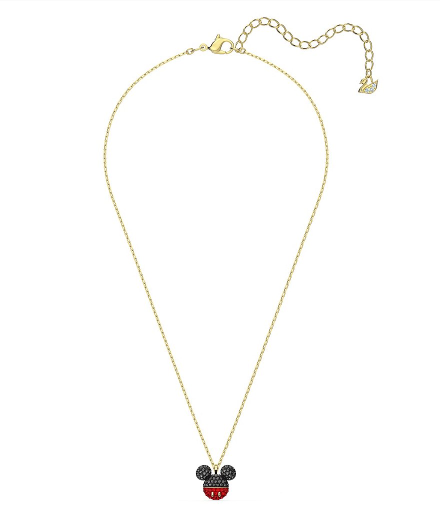 Swarovski Mickey & Minnie Pendant Necklace