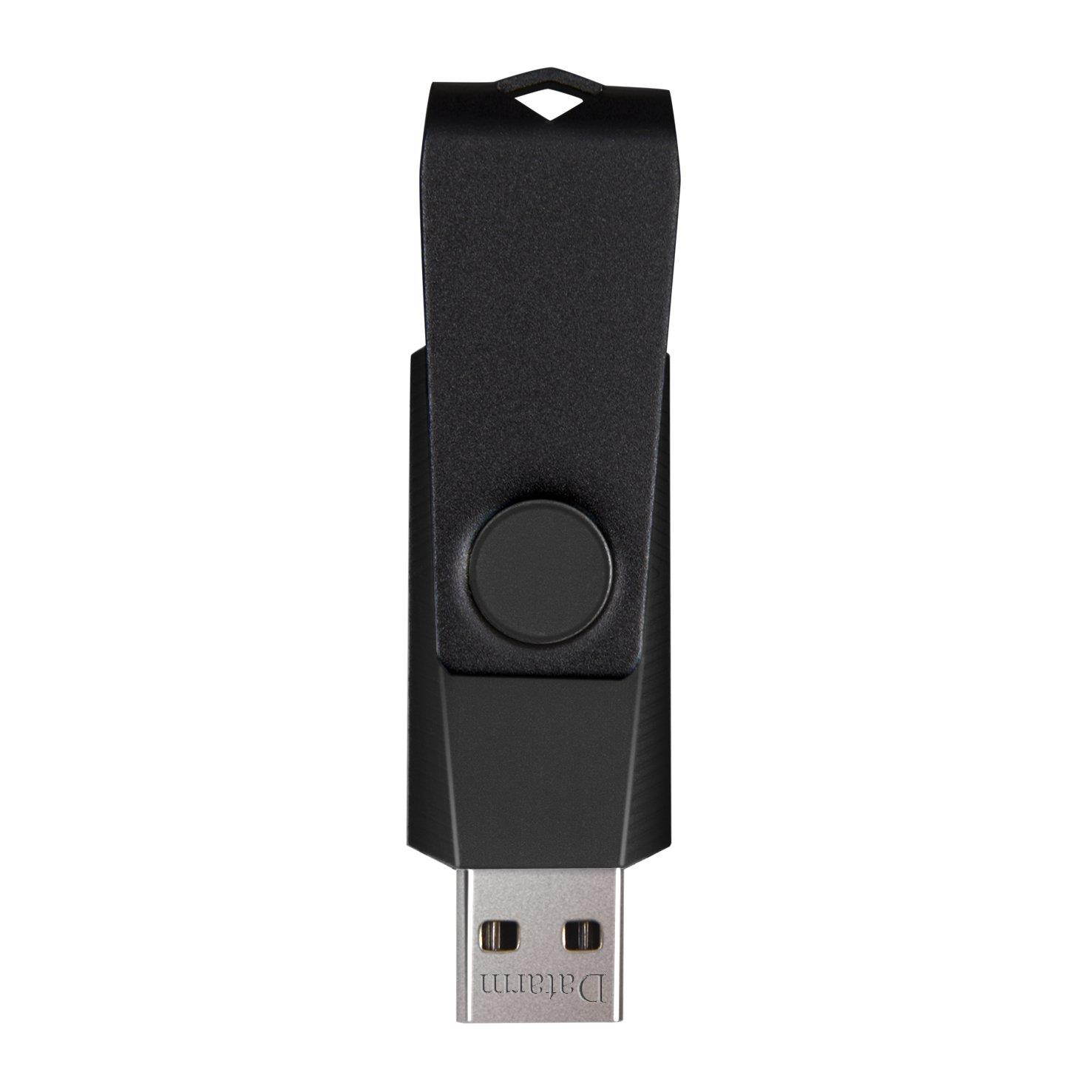 10 Pack 512MB USB 2.0 Flash Drives - Small Capacity Thumb Drive - Datarm Black Bulk Data Sticks for Promotion Giveaways