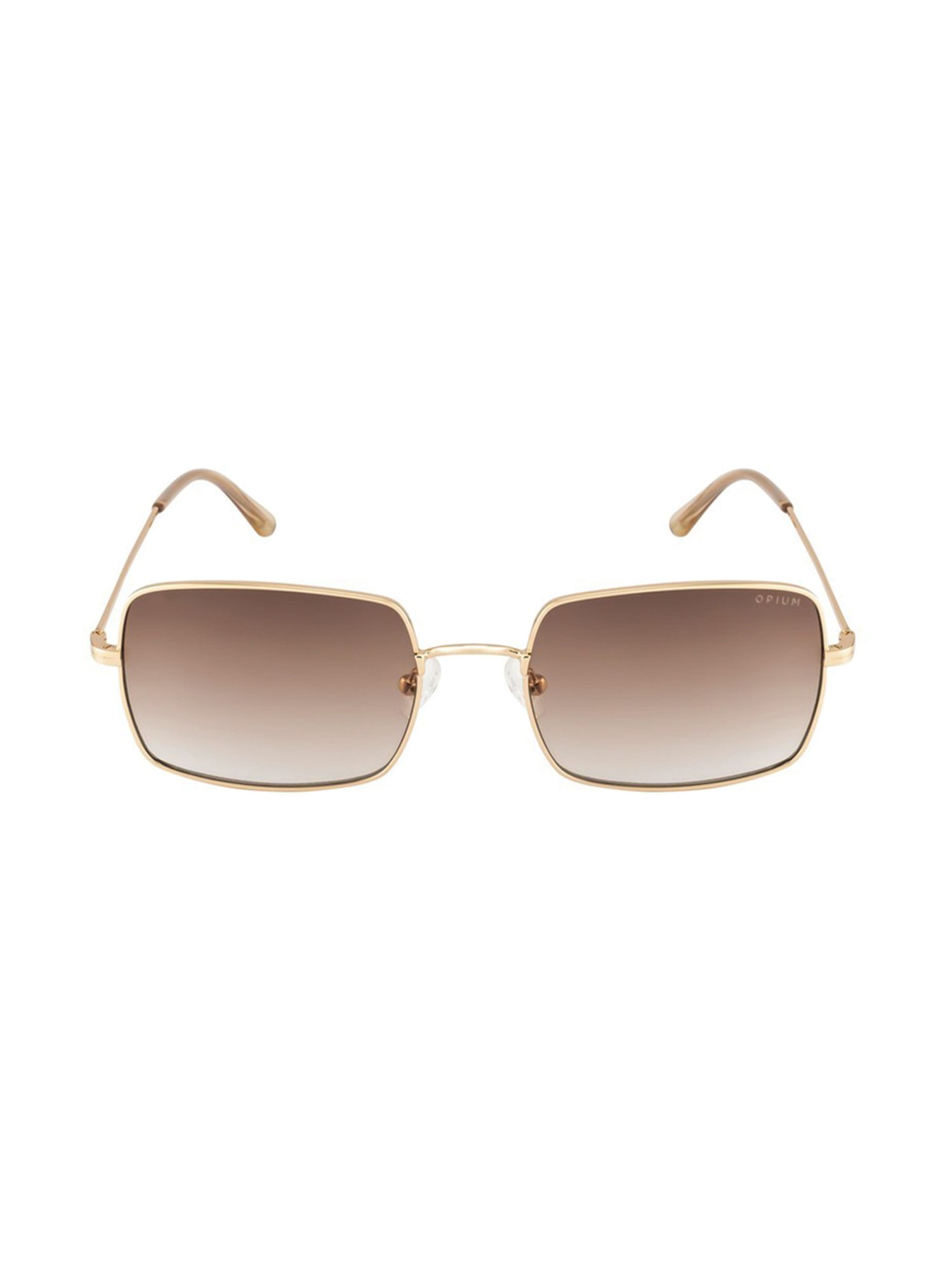 Opium Light Brown Rectangular Sunglasses for Women