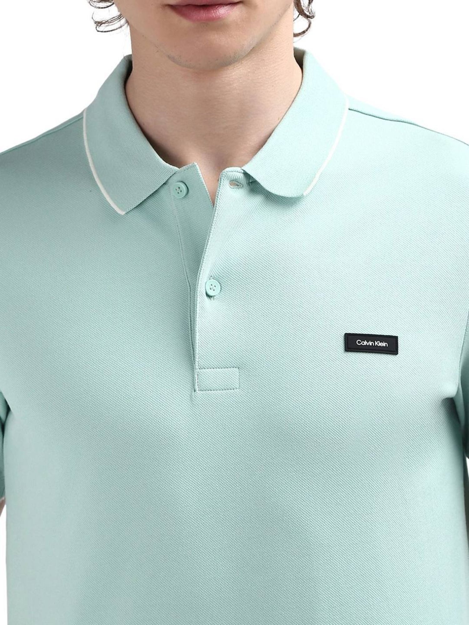Calvin Klein Green Slim Fit Polo T-Shirt