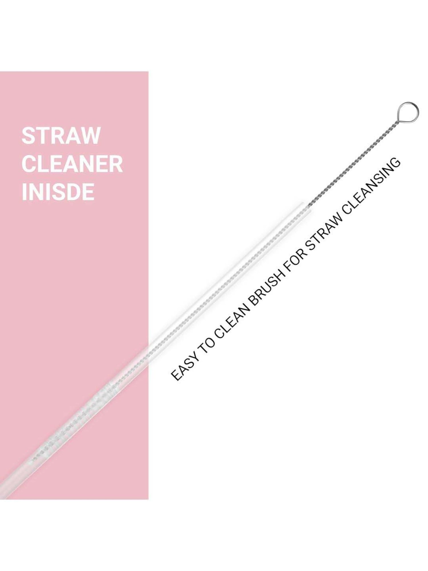 Pigeon Pink Stainless Steel Rush Thermos Flask With Straw & Screw Cap (1 L)