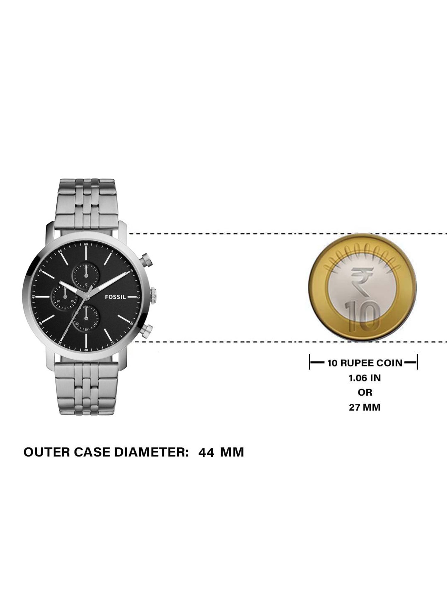 Fossil 44Mm Luther Chrono BQ2328IE Analog Watch for Men