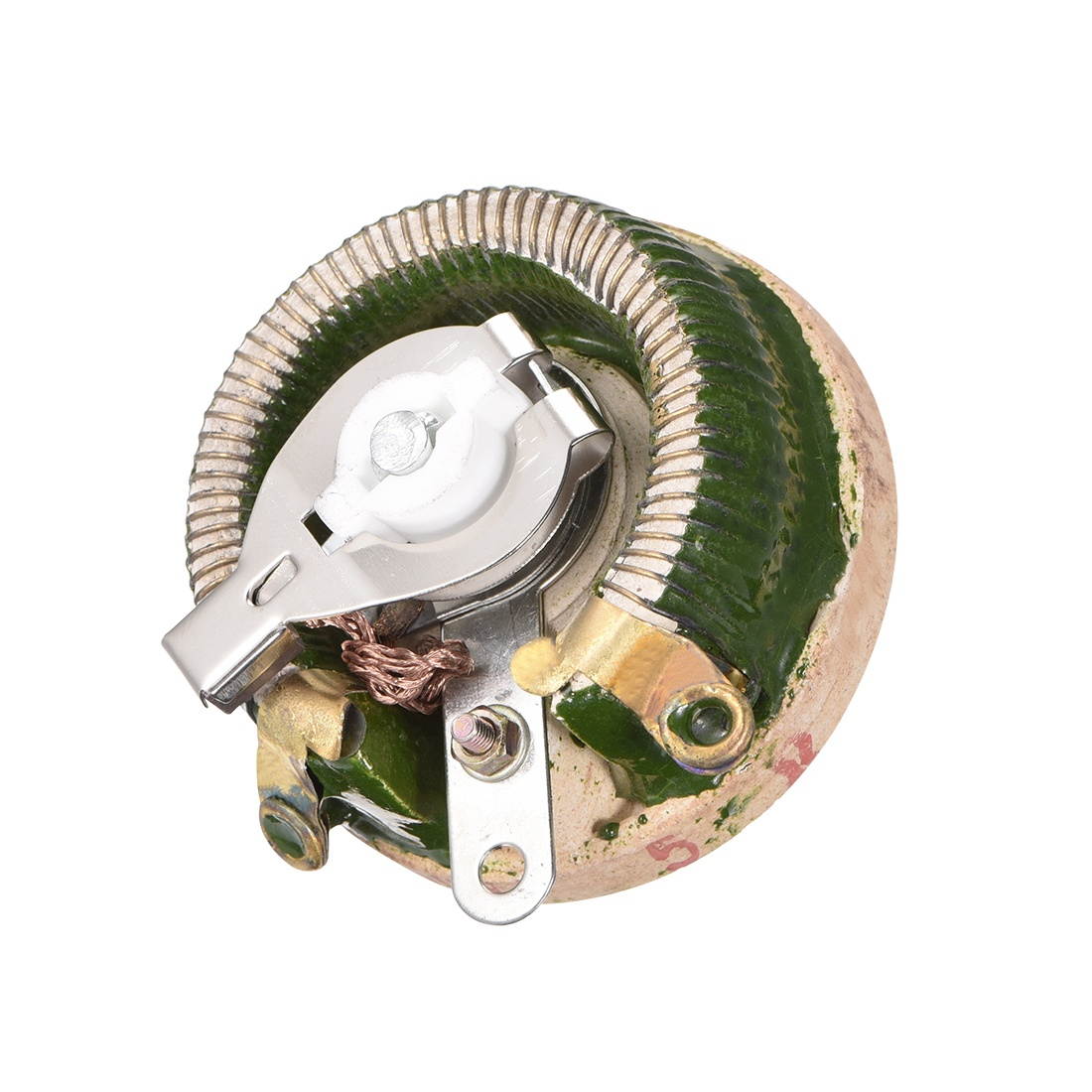 50W 5R Ohm Wirewound Ceramic Potentiometer Variable Rheostat Resistor With Knob