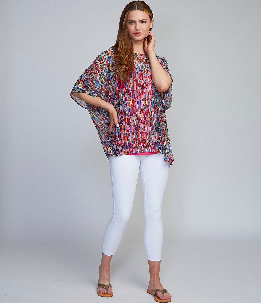 Ali Miles Jamie Crop Denim Skinny Leg Pull-On Jeggings