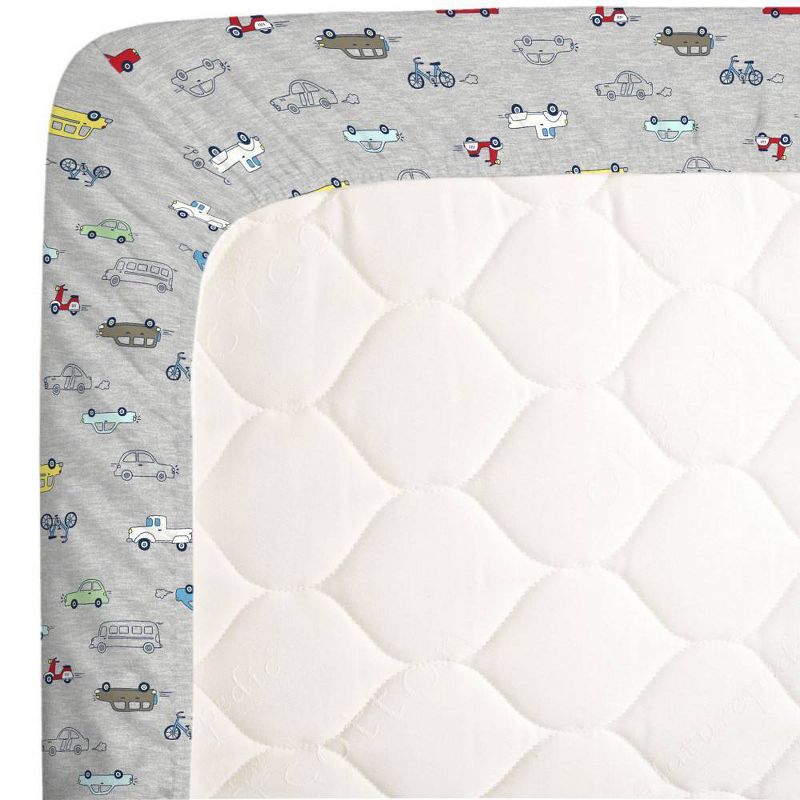 Carter's Busy Cars and Bikes Super Soft Fitted Crib Sheet
