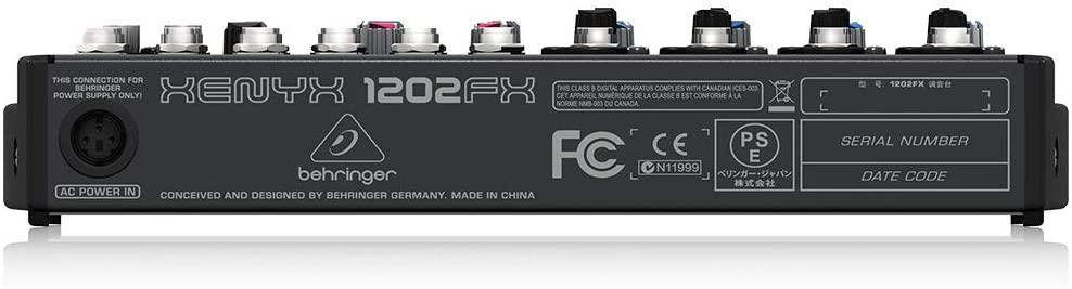Behringer XENYX 1202FX 12 Input Mixer (with Effects)