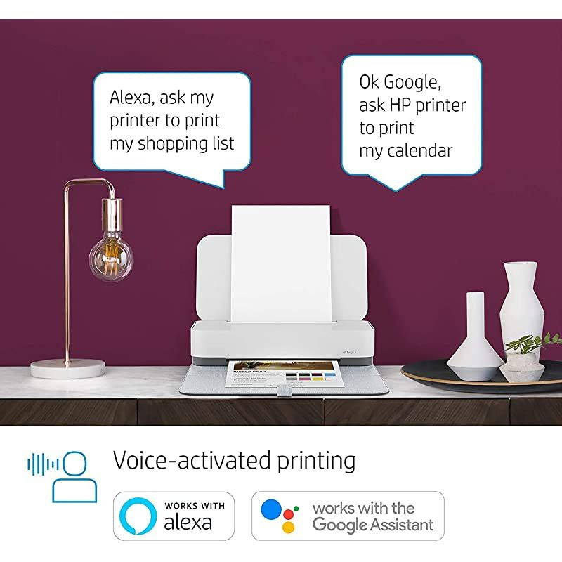 Tango X Smart Wireless Printer with Indigo Linen cover &ndash; Mobile Remote Print, Scan, Copy,  Instant Ink (3DP64A)