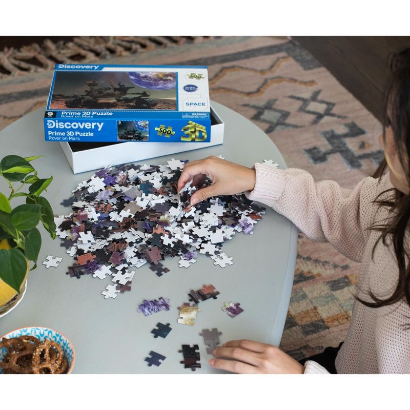 The Zoofy Group LLC Discovery Channel Mars Rover Super 3D 500 Piece Jigsaw Puzzle