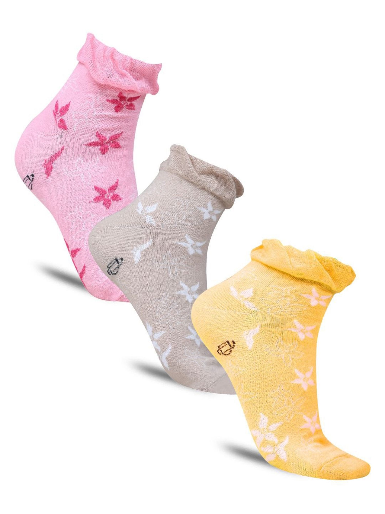 Dollar Socks For Women' s Casual Ankle Length In (Pack of 3)