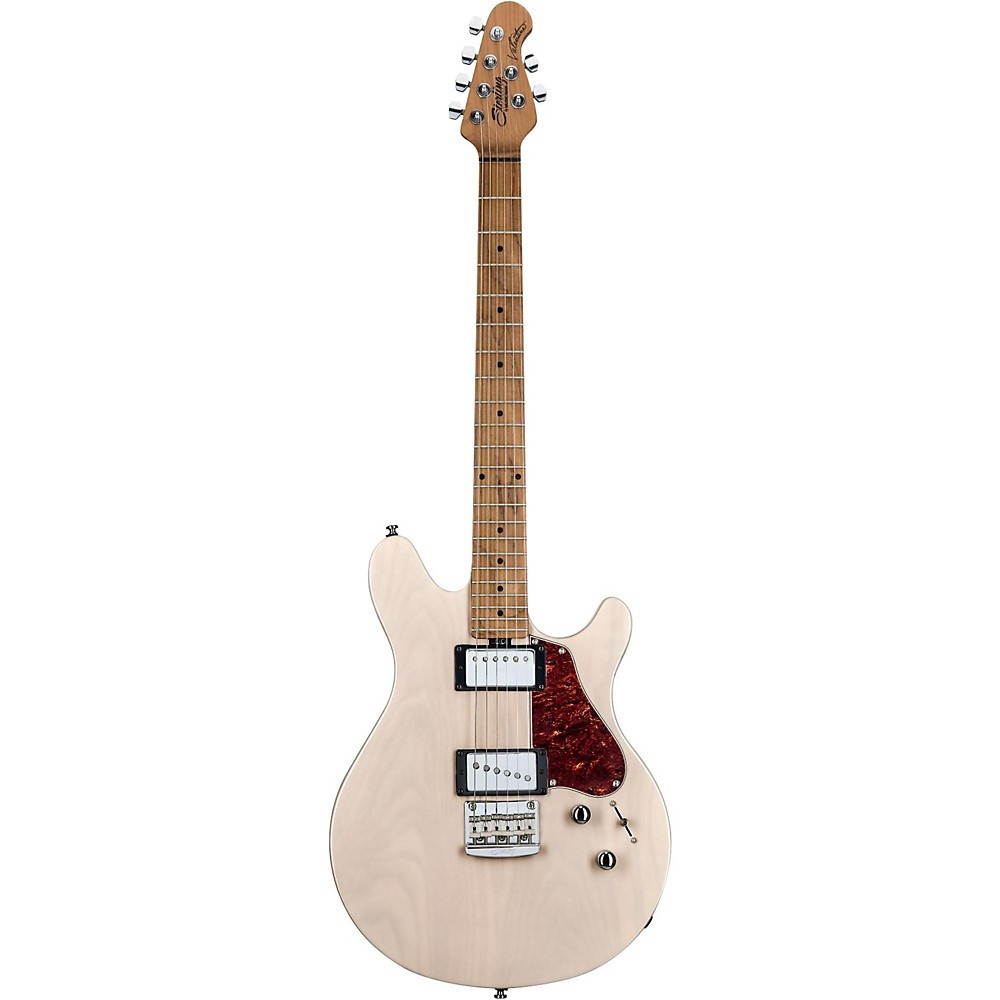 Sterling by Music Man James Valentine Signature Series 6 String Electric Guitar Transparent Buttermilk