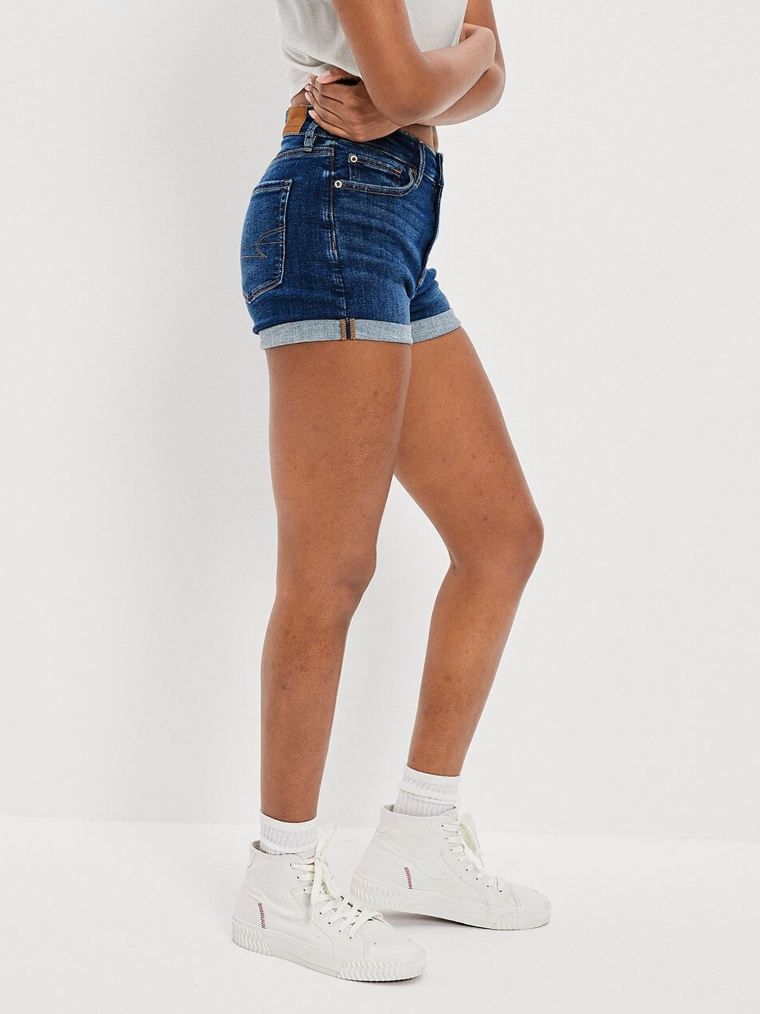 American Eagle Outfitters Denim Blue Cotton Shorts