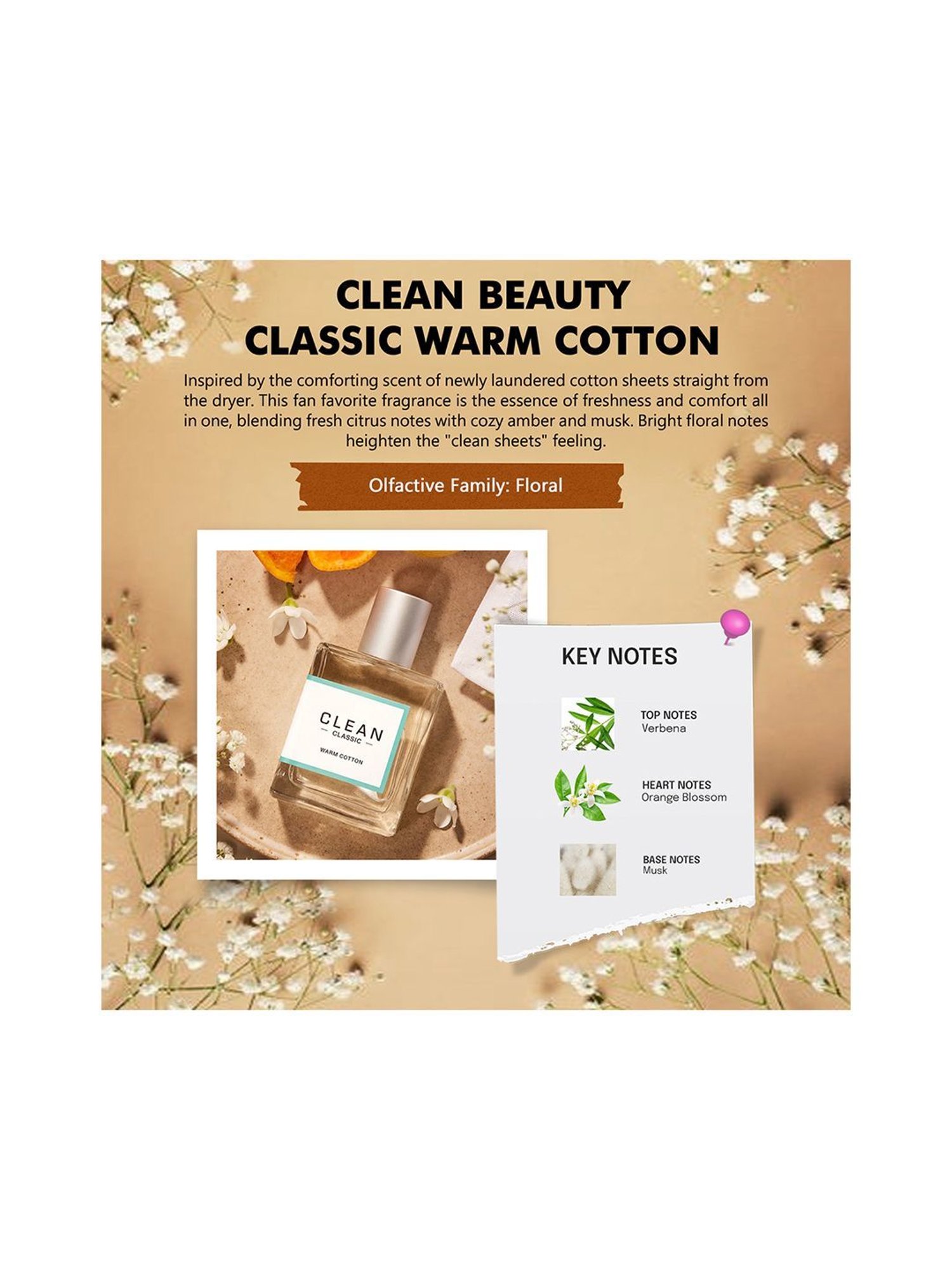 Clean Beauty Clean Classic Warm Cotton Eau De Parfum - 60 ml