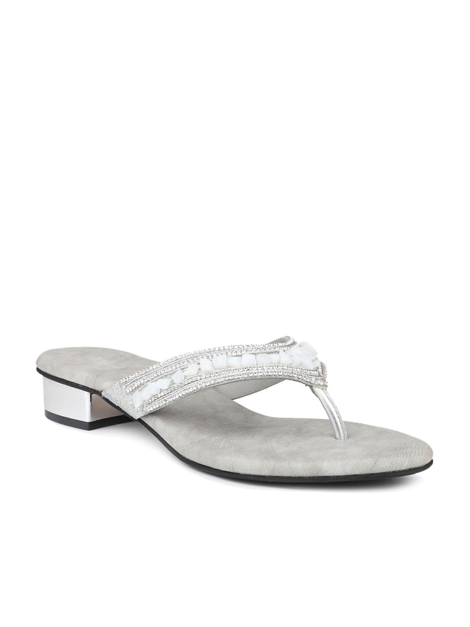 Inc.5 Women's Silver Thong Sandals