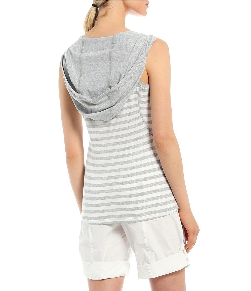 Calvin Klein Performance Dynamic Stripe Sleeveless Hoodie