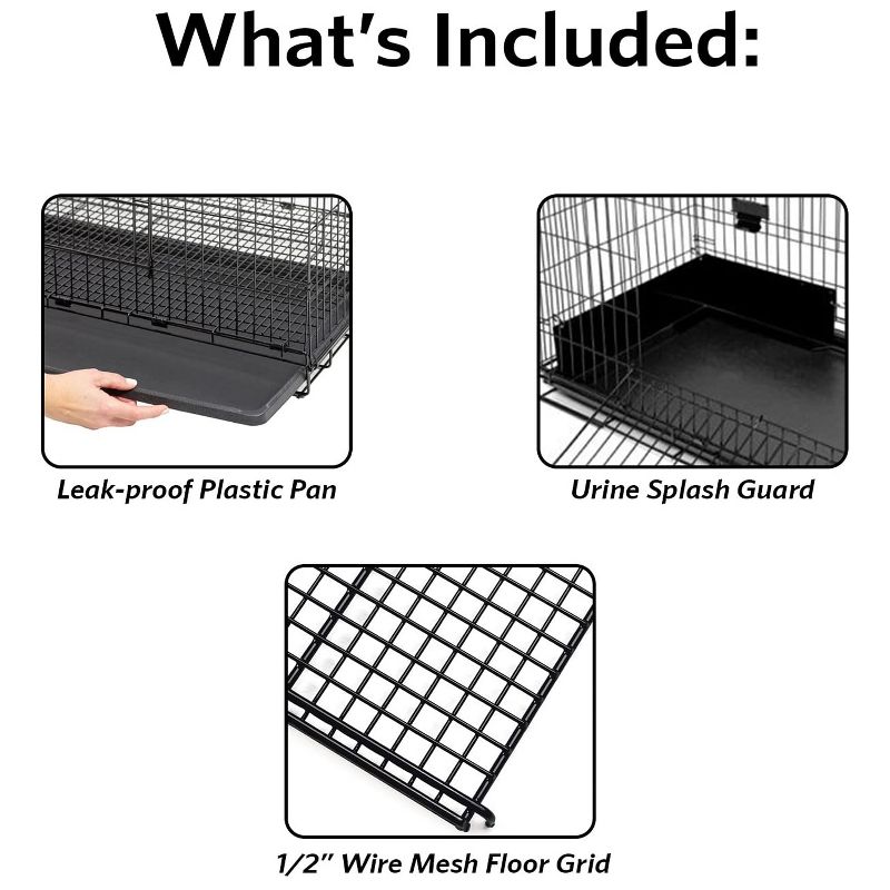 Trixie 2-Story Rabbit Hutch - Medium - Brown/White