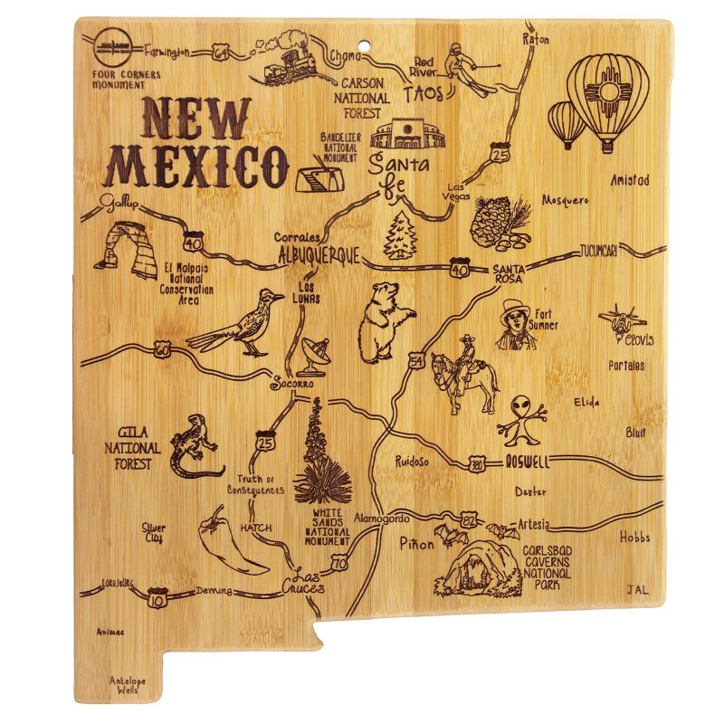 Totally Bamboo Destination New Mexico Serving and Cutting Board