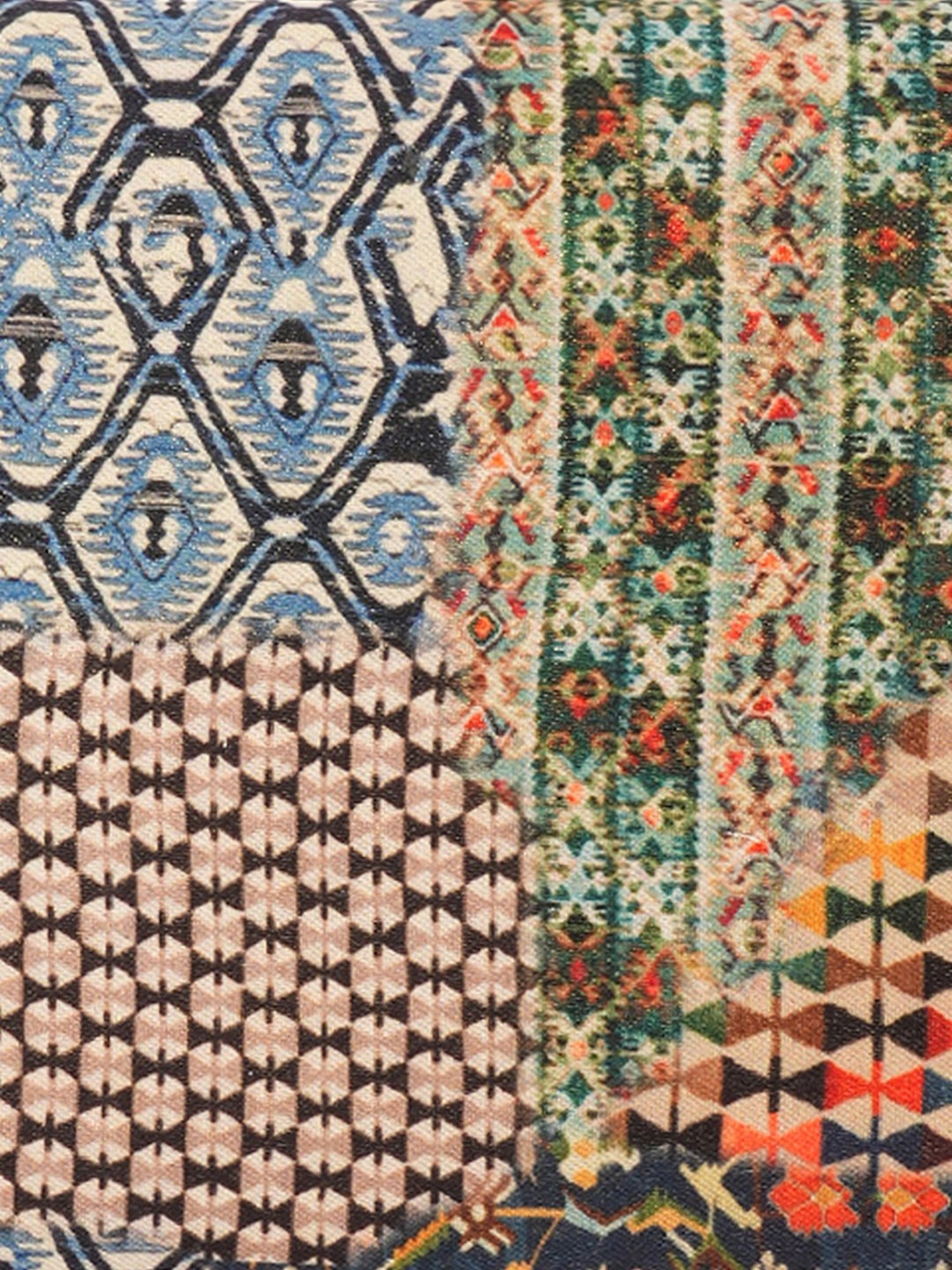 Glo By Globus Multi Ethnic Motifs Printed Party Small Clutch