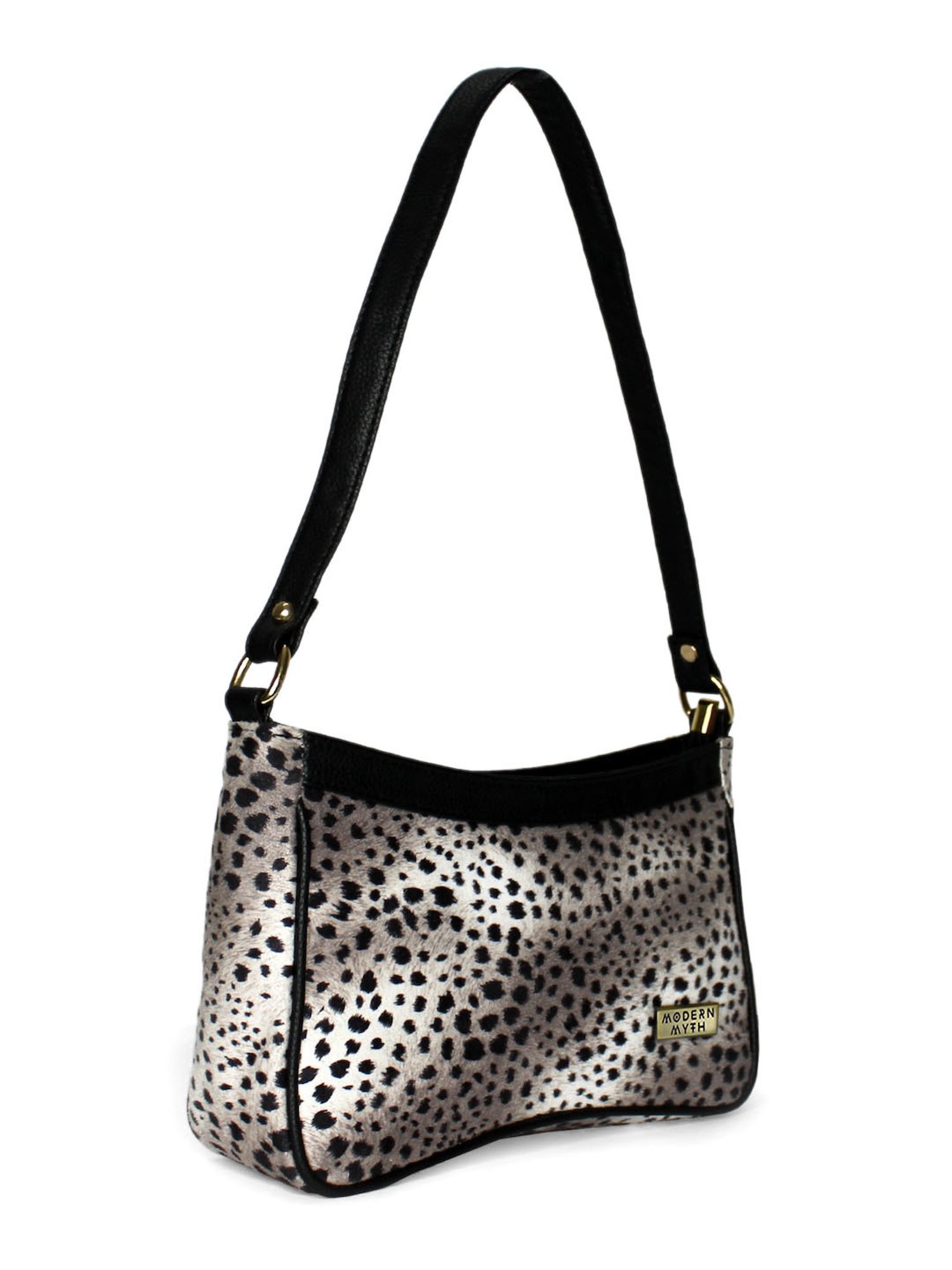 Modern Myth Black Animal Effect Medium Shoulder Bag