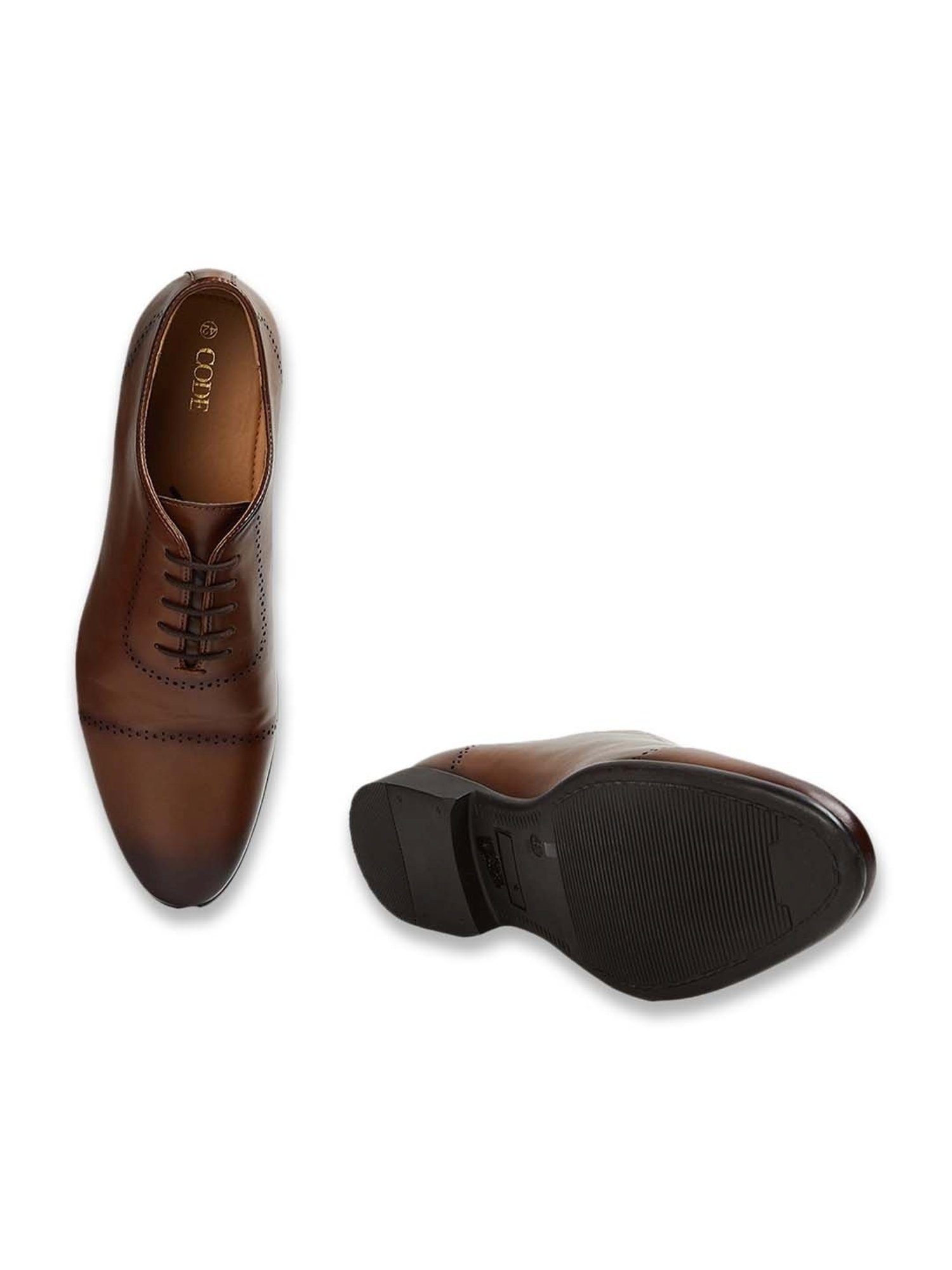 Code by Lifestyle Men's Tan Oxford Shoes