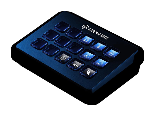 Elgato Stream Deck - Live Content Creation Controller with 15 Customizable LCD Keys, Adjustable Stand, for Windows 10 and macOS 10.11 or Later