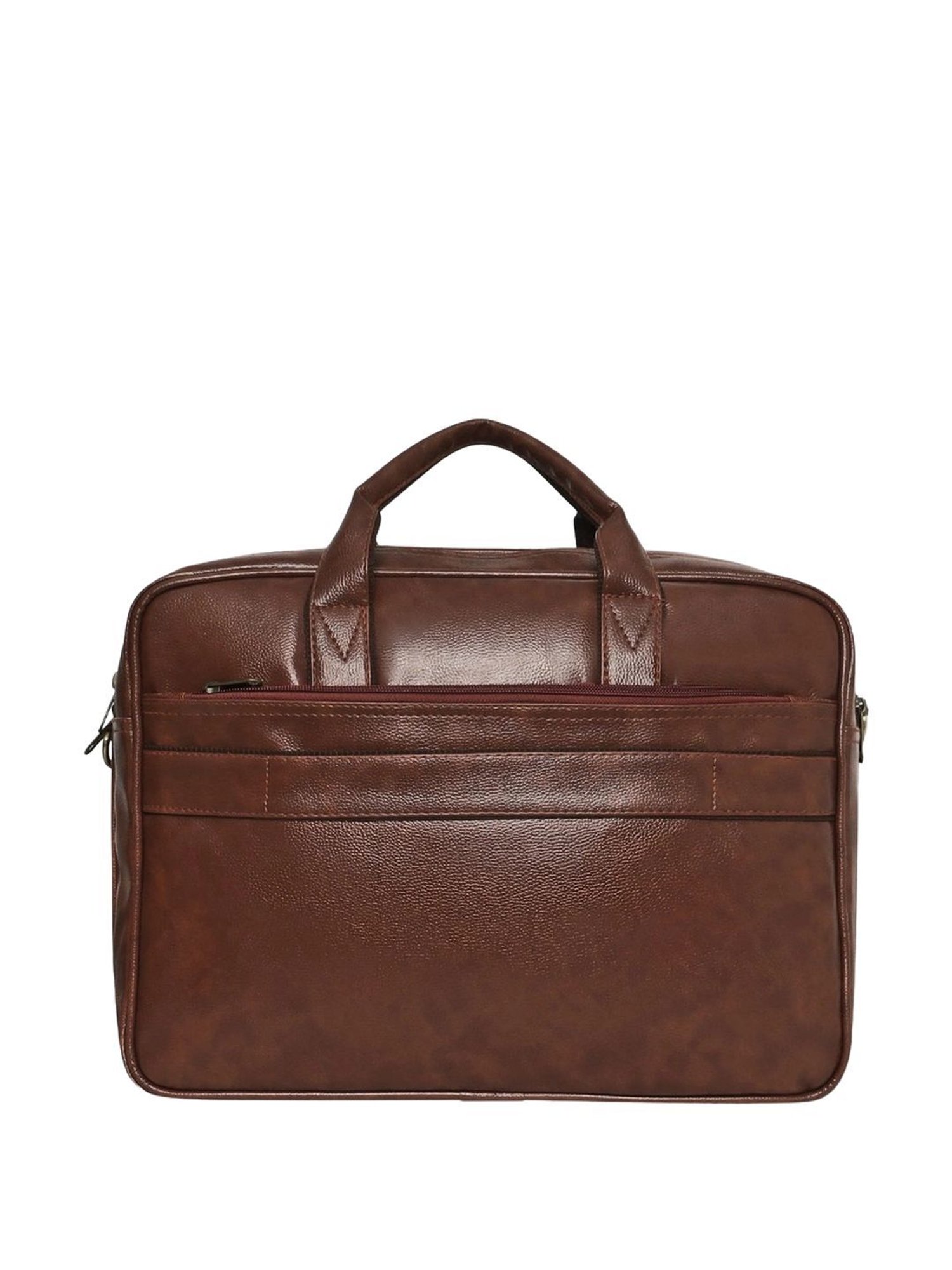 Priority Brown Synthetic Large Messenger Bag