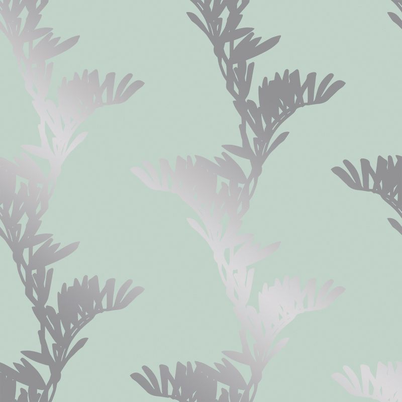 Devine Color Vine Floral Horizon & Sterling Wallpaper