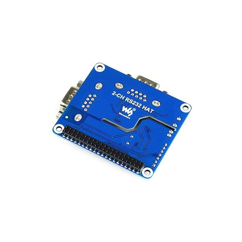 Isolated RS232 Expansion HAT for Raspberry Pi 4B3B+3B2BB+A+ZeroZero W SC16IS752+SP3232 Dual Chip Convert SPI to RS232 Data Rate up to 921600bps Embed Multi Protection Circuits