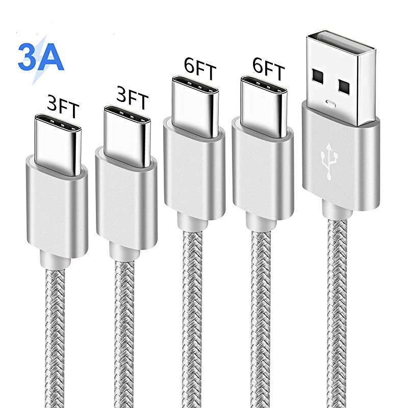 Cord for Samsung S10 S10E S20 Plus Ultra 20 5G S8 S9 10 9A20 A10E A50 A51Galaxy Note 10 10+ Tab S3 S4Nokia 71 61 7Oneplus 6TUSB Type C Charging CableFast Charge Power Wire 3366 FT
