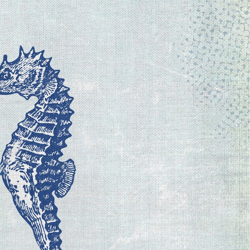 12"x24" Beach Bath 4 By Dallas Drotz Art On Canvas - Fine Art Canvas