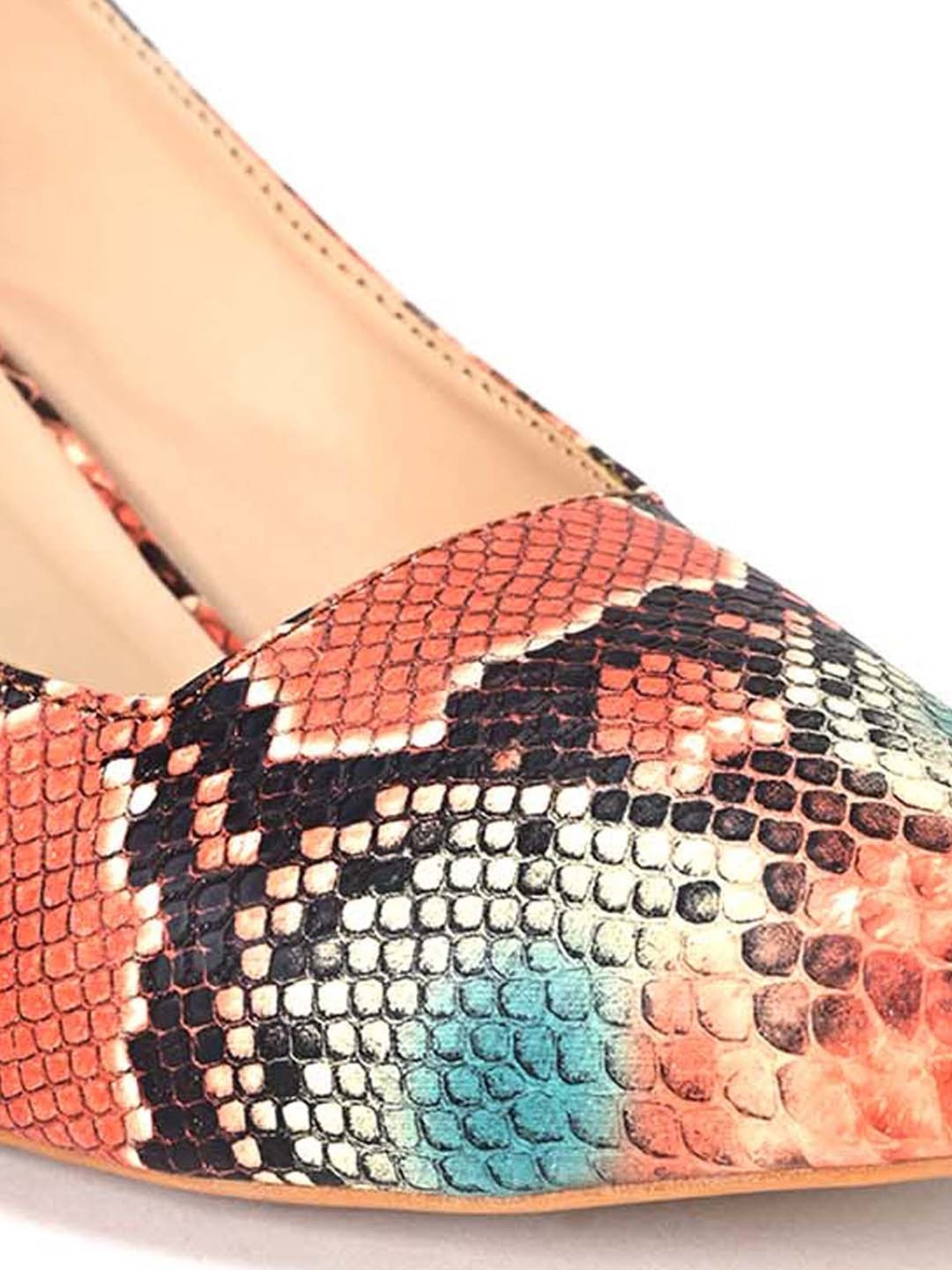 Scentra Women's Multicolored Sling Back Sandals