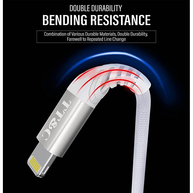 Short iPhone Cable Charger 6 inches Sync and Charging Data Cord Compatible with iPhone 11 XsXs MaxXrX88 Plus77 Plus6s65iPad White 4Pack