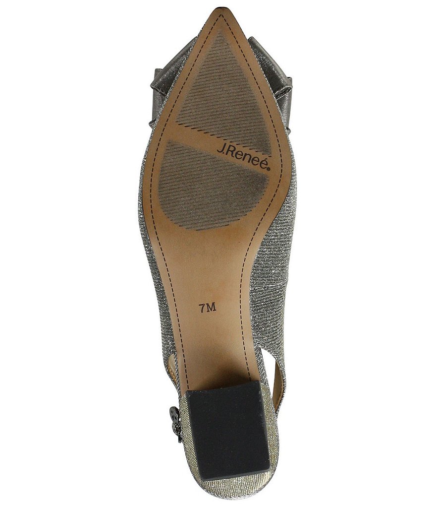 Trotters Kari Pearlized Leather Block-Heel Pumps