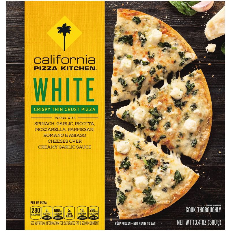 California Pizza Kitchen Crispy Thin Crust White Frozen Pizza - 13.4oz