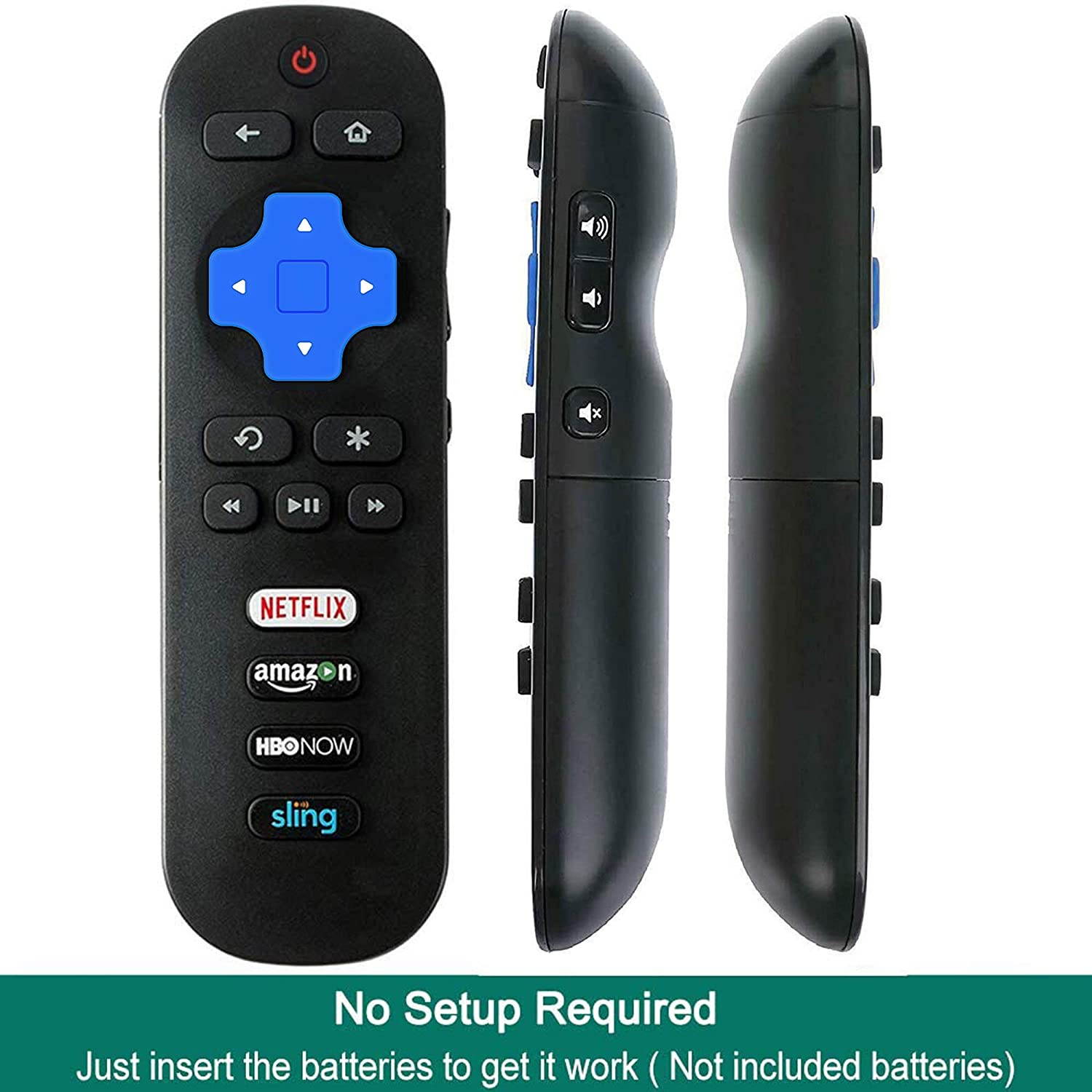 Replacement Remote Compatible with TCL Roku TV 55S401 55S405 55S403 55FS3750 48FS3750 40FS3800 40FS3750 65US5800 40FS4610R 32S301 49S405 55P605 48FS4610R 50FS3750 32FS4610R 50FS3850 43S405