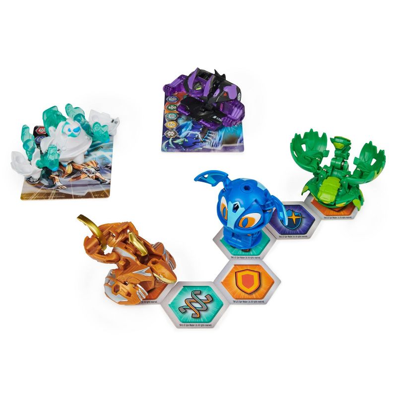 Bakugan Geogan Brawler Pack - Exclusive Surturan and Sluggler Geogan and 3 Bakugan