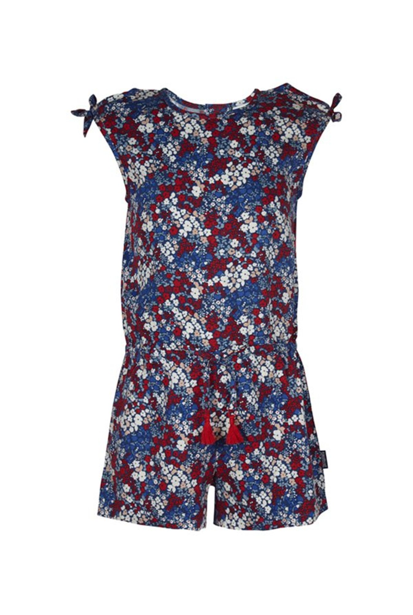Superyoung Kids Blue Printed Playsuit
