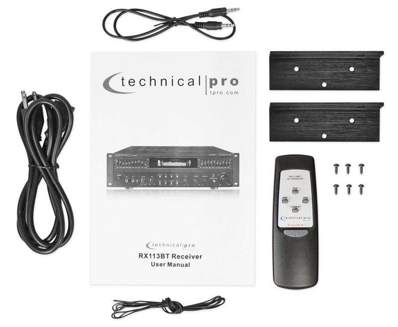 Technical Pro 1500 Watt Home Karaoke Machine System+(4) 6.5" Ceiling Speakers