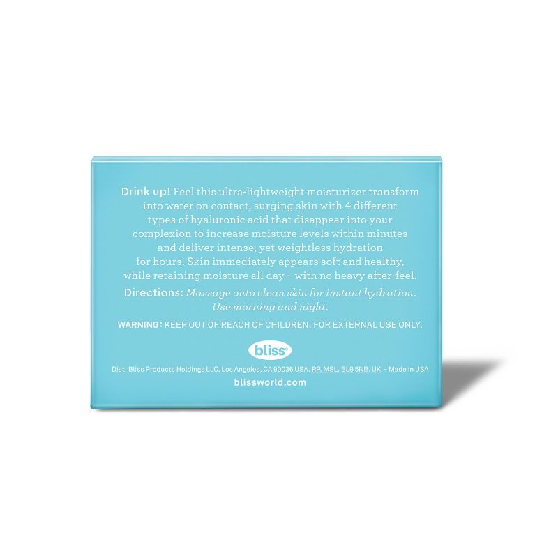 bliss Drench & Quench Cream-To-Water Hydrator For All-Day Moisture - 1.7oz