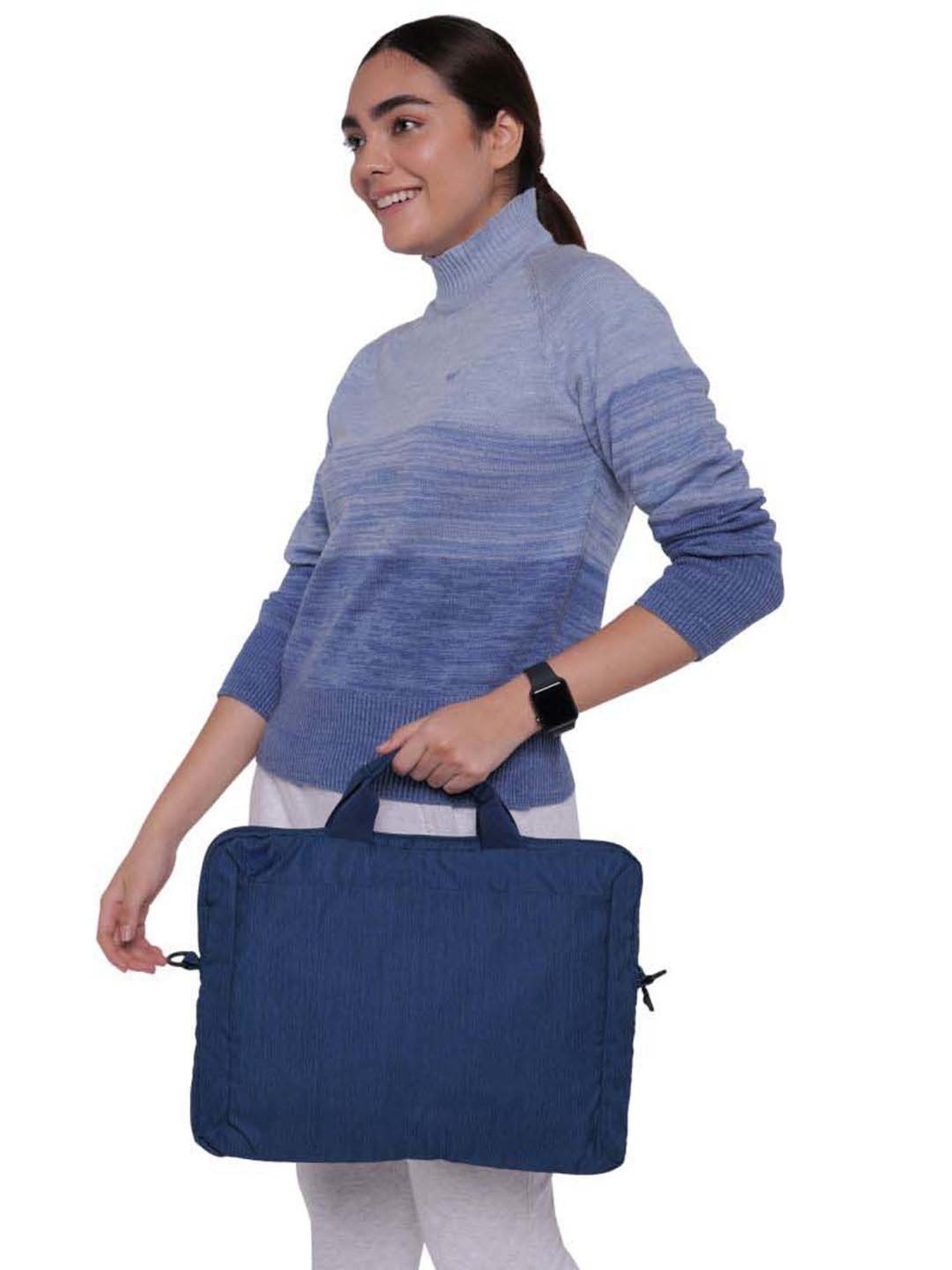 Priority Black Synthetic Large Messenger Bag