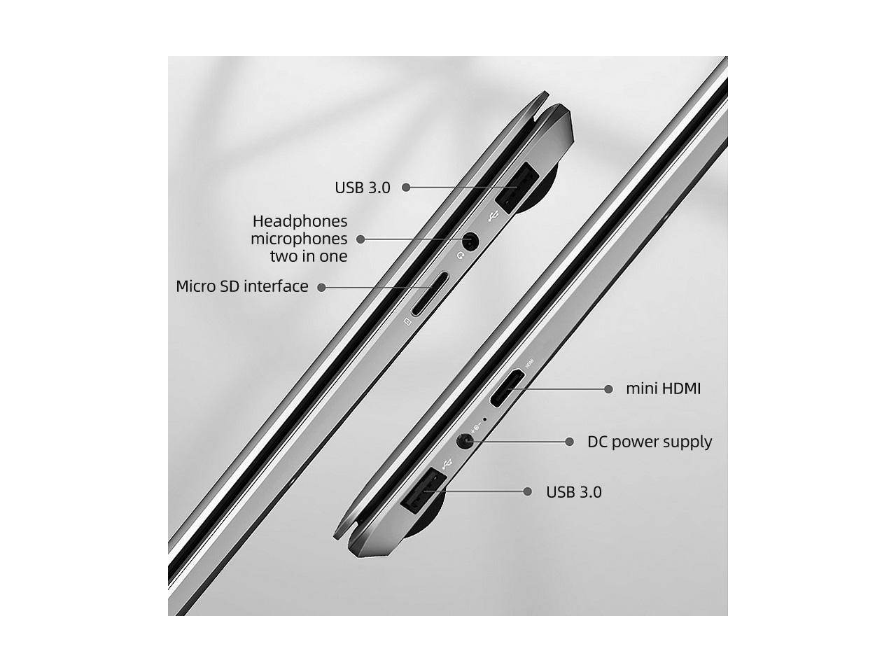 IPASON Maxbook - P1 IPS 15.6" Laptop FHD Intel J4125 4 Core up to 2.7GHz 8GB DDR4 RAM 256GB SSD Windows 10 home Notebook Computer Ultra Thin and Light Notebook Business Office Student Ultrabook