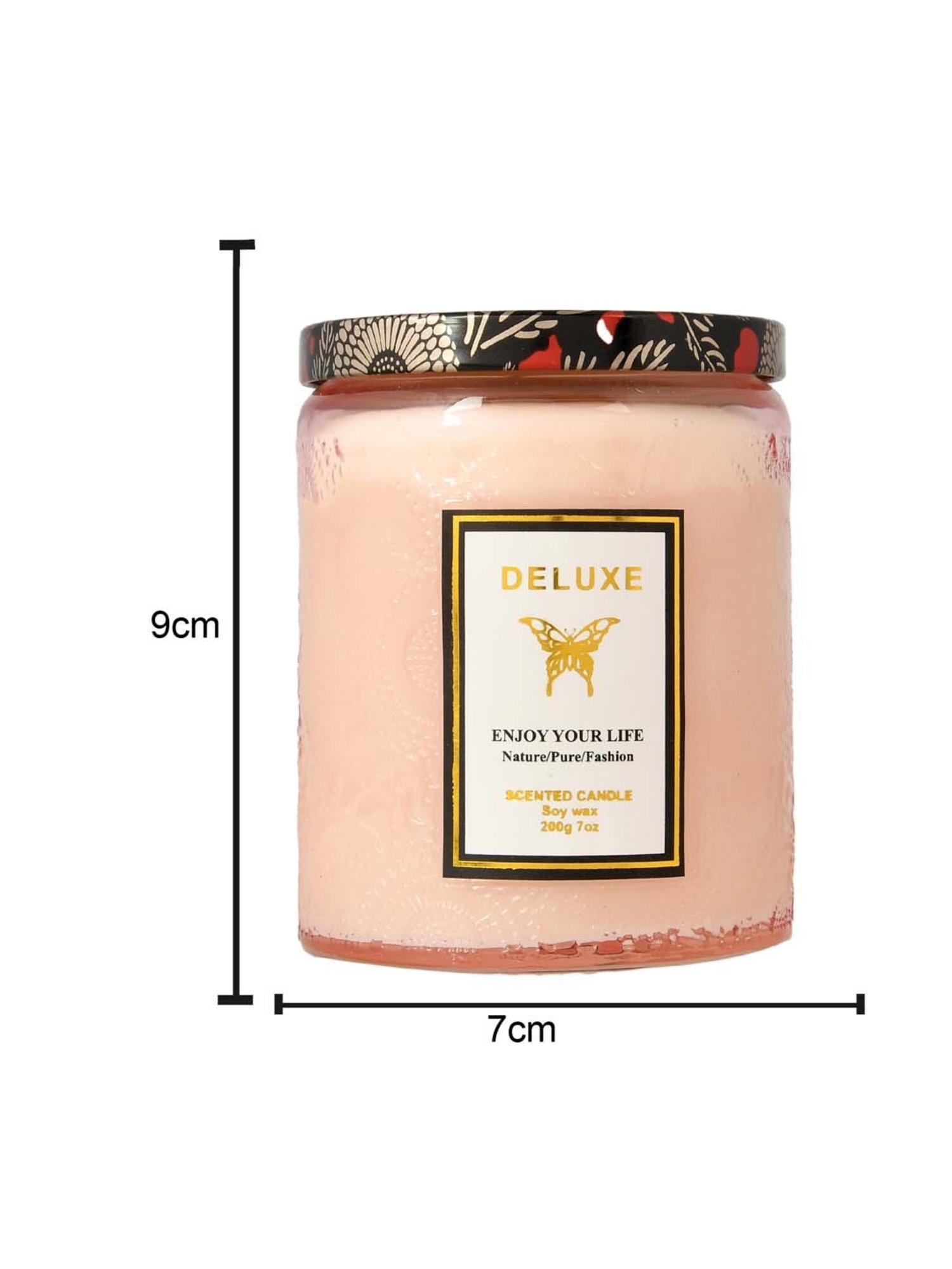 Lidded Glass Jar Crackling Wooden Wick Teak and Moss Candle - Nature's Wick