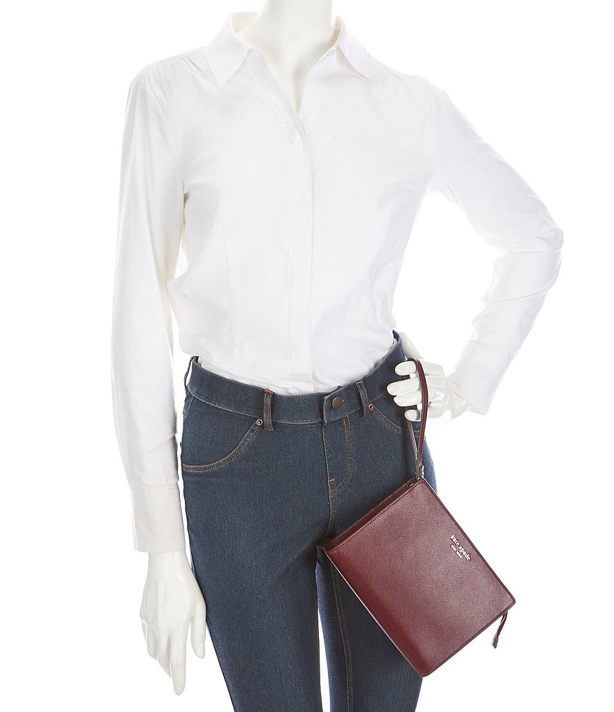 Michael Kors Zebra Signature Jet Set Double Zip Wristlet