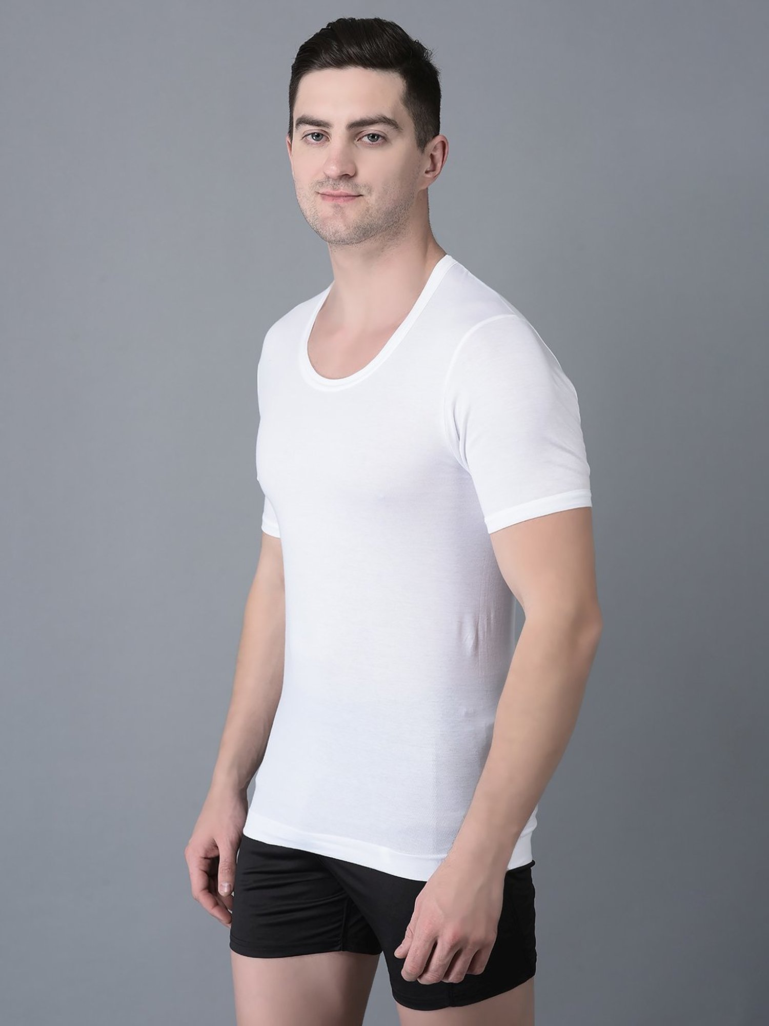 Bodycare Anthra Melange Regular Fit Thermal Top