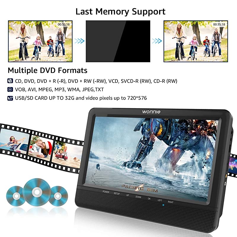 PC807B Personal Portable MP3CD Player with AntiSkip Protection with Stereo Earbuds BlackGray