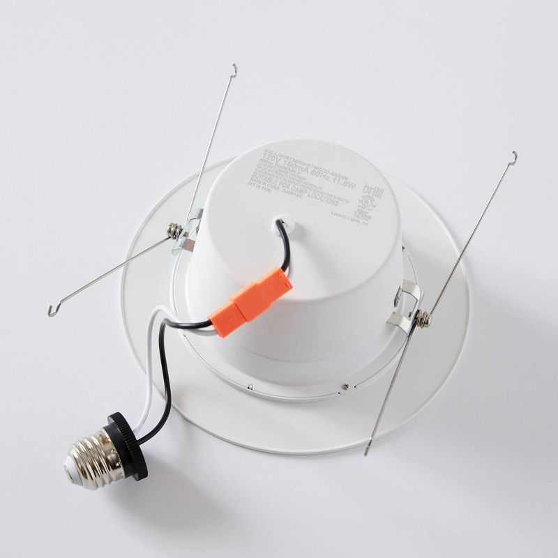 6" LED Recessed Wellness Downlight Pendant White - Brilli