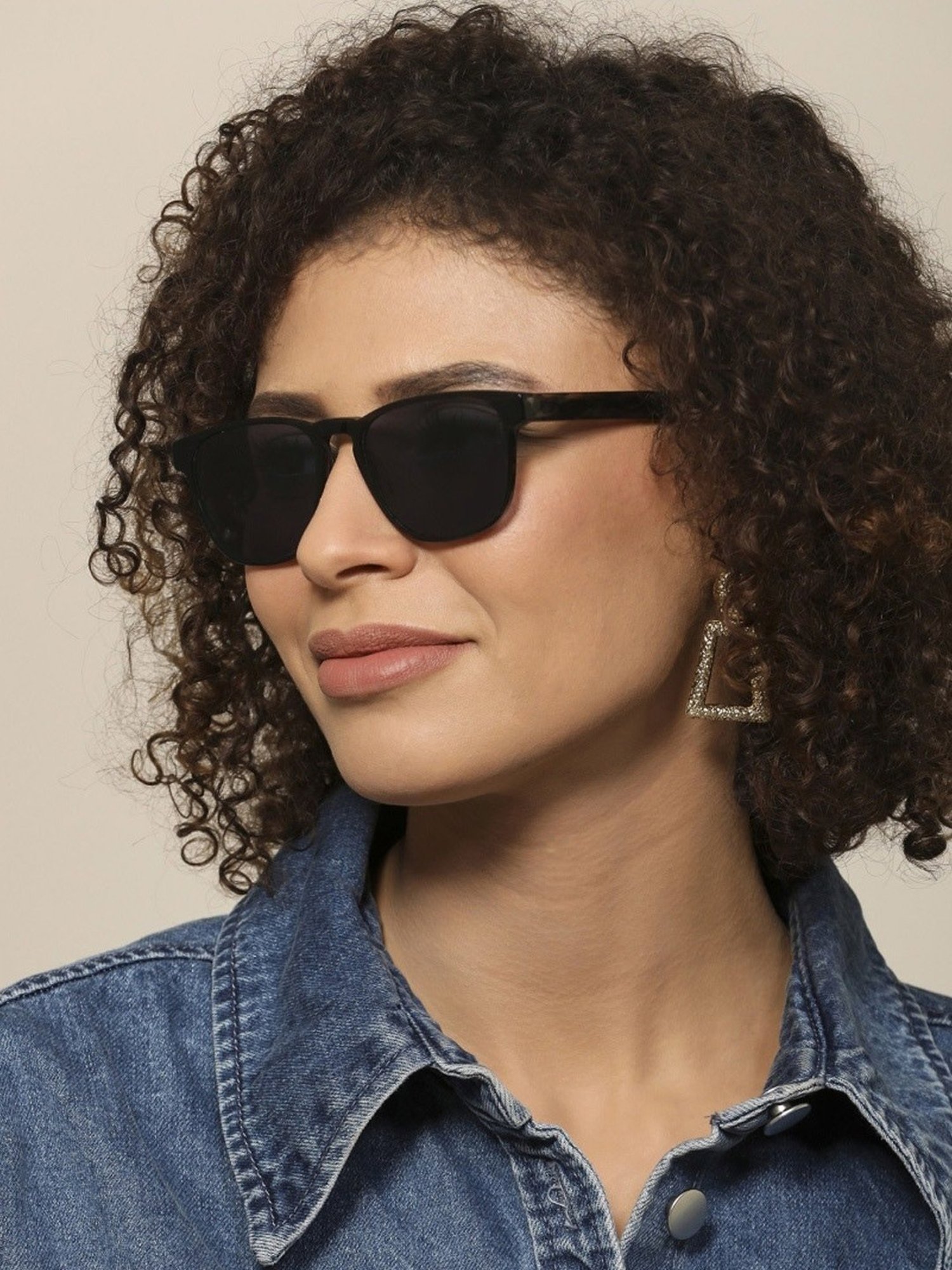 John Jacobs JJ S13227 Blue Square Sunglasses