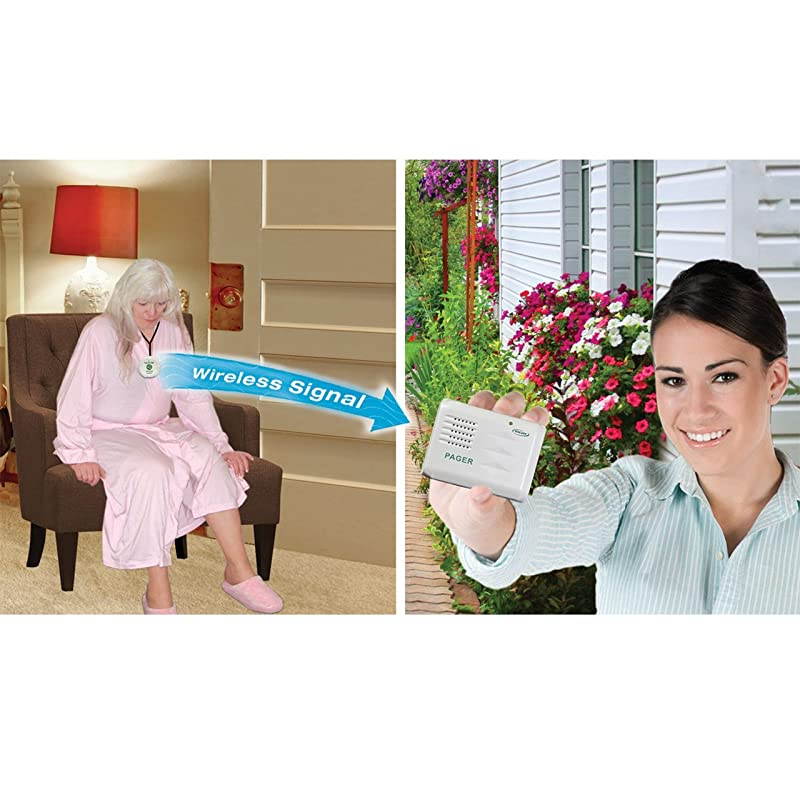 Two Call Buttons Wireless Caregiver Pager